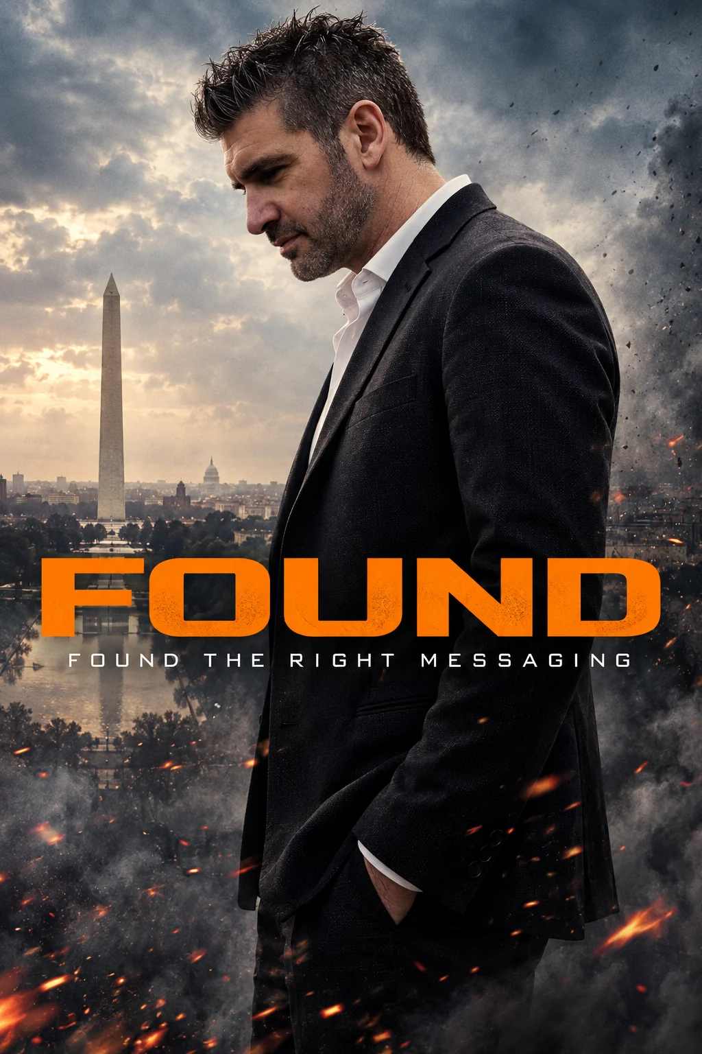 Movie-poster style portrait of Josh Martín. FOUND: Found the right messaging